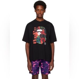 BAPE HEAD GRAPHIC TEE Black Size L